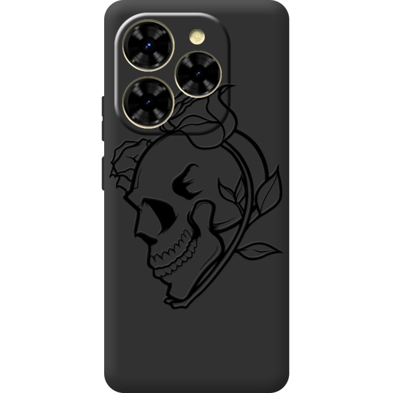 Чорний чохол BoxFace Blackview Shark 9 Skull and Roses
