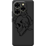 Чорний чохол BoxFace Blackview Shark 9 Skull and Roses