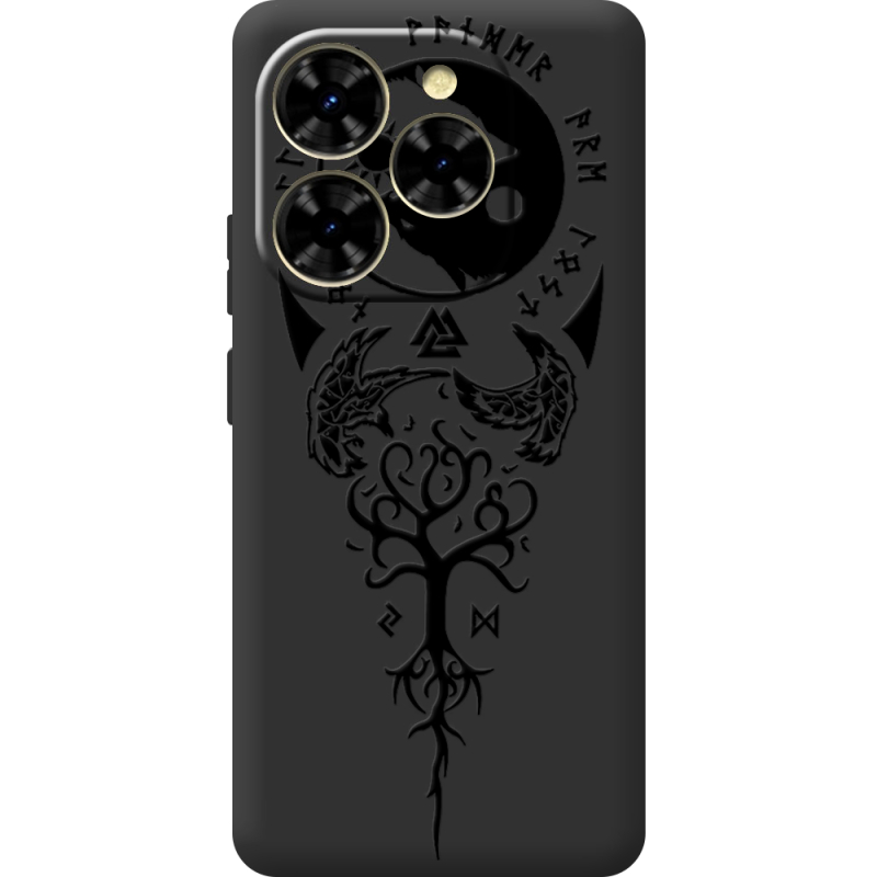 Чорний чохол BoxFace Blackview Shark 9 Hugin and Munin