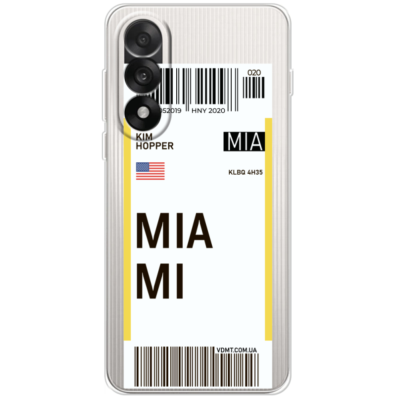 Прозорий чохол BoxFace OnePlus Nord 5 Ticket Miami