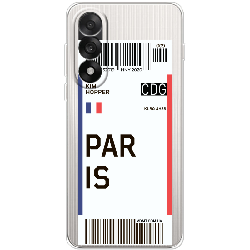 Прозорий чохол BoxFace OnePlus Nord 5 Ticket Paris