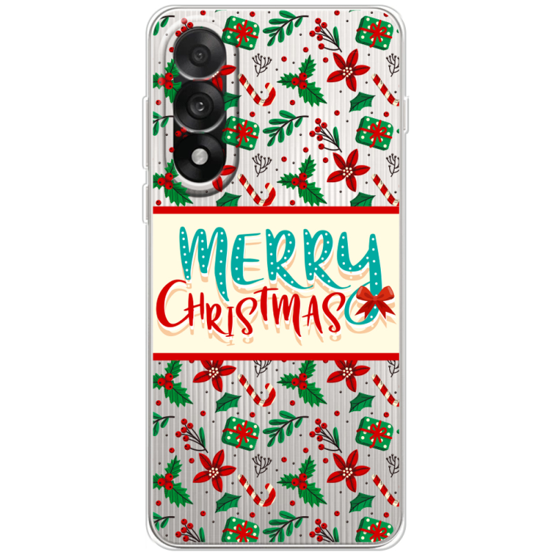 Прозорий чохол BoxFace OnePlus Nord 5 Vintage Christmas Pattern