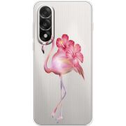Прозорий чохол BoxFace OnePlus Nord 5 Floral Flamingo