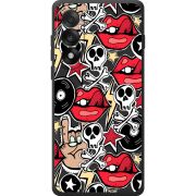 Чорний чохол BoxFace OnePlus Nord 5 Rock Graffiti