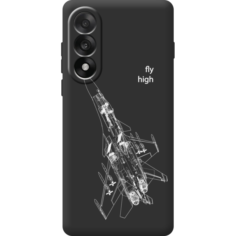 Чорний чохол BoxFace OnePlus Nord 5 Військовий літак