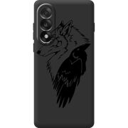 Чорний чохол BoxFace OnePlus Nord 5 Wolf and Raven