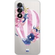 Чохол зі стразами OnePlus Nord 5 Pink Air Baloon