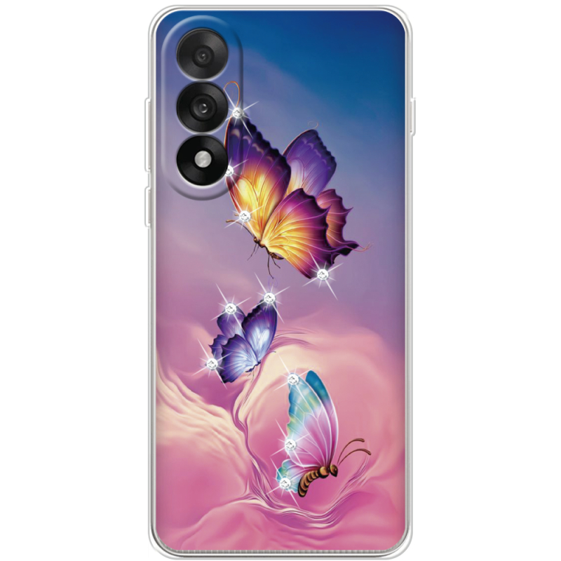 Чохол зі стразами OnePlus Nord 5 Butterflies