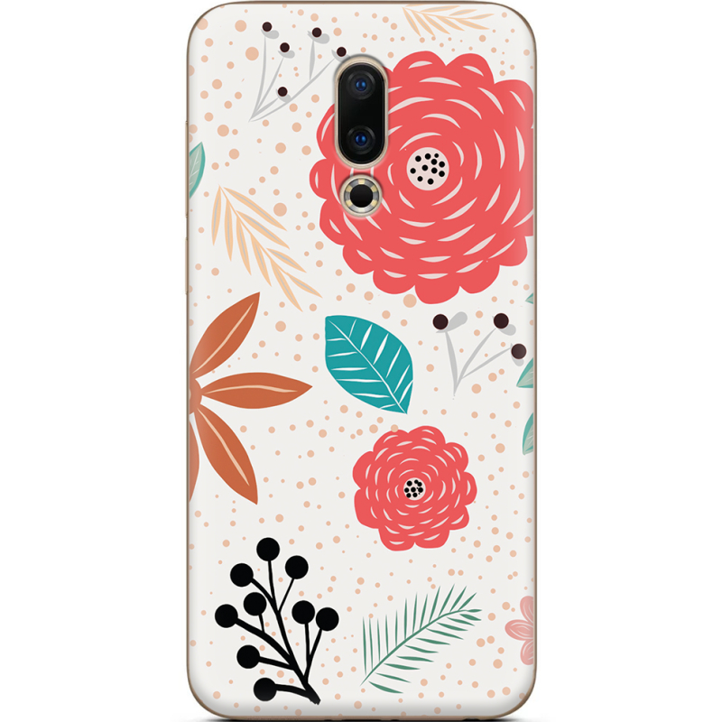 Чехол Uprint Meizu 16 Line Flowers