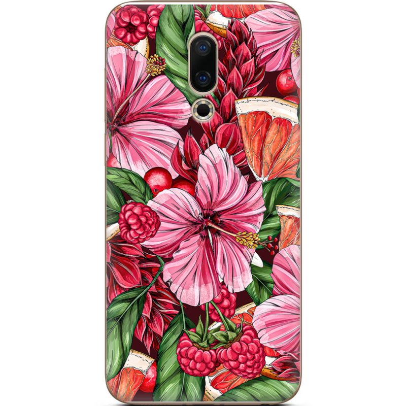 Чехол Uprint Meizu 16 Tropical Flowers
