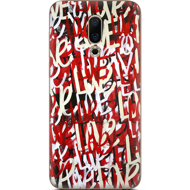 Чехол Uprint Meizu 16 Love Graffiti