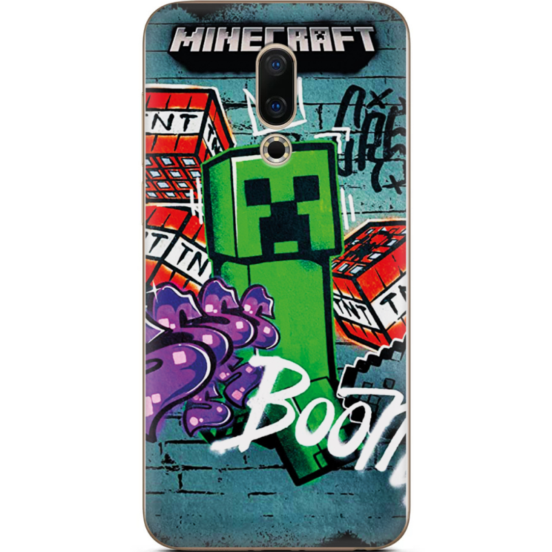 Чехол Uprint Meizu 16 Minecraft Graffiti