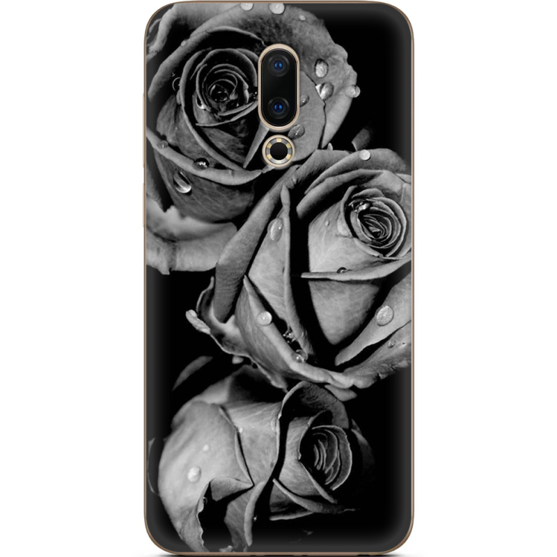 Чехол Uprint Meizu 16 Black and White Roses