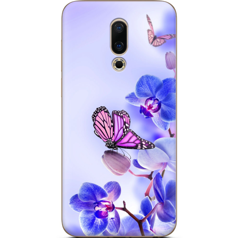 Чехол Uprint Meizu 16 Orchids and Butterflies