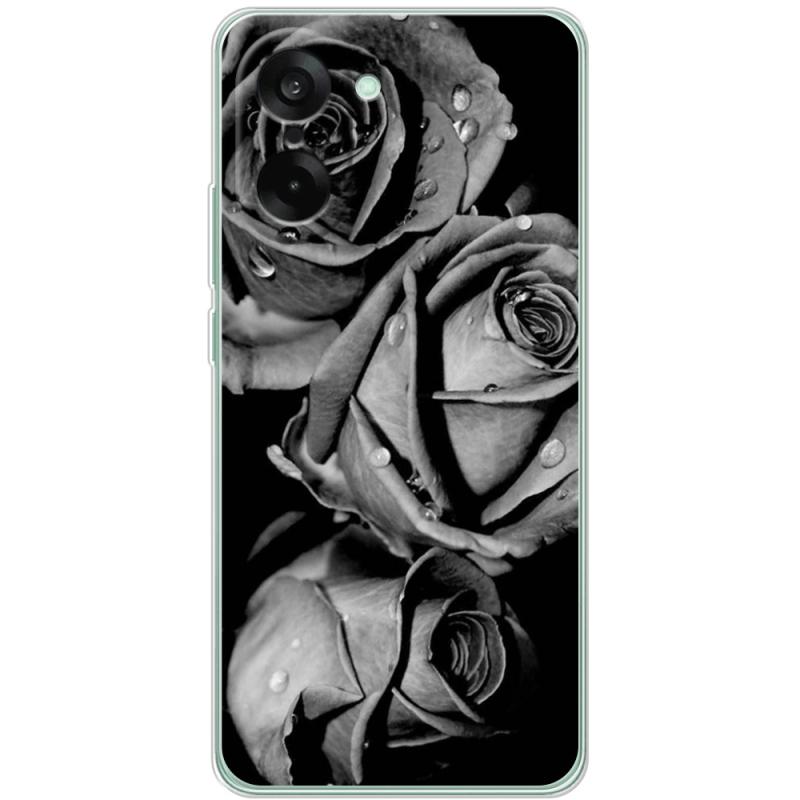 Чохол BoxFace OnePlus Nord CE5 Black and White Roses