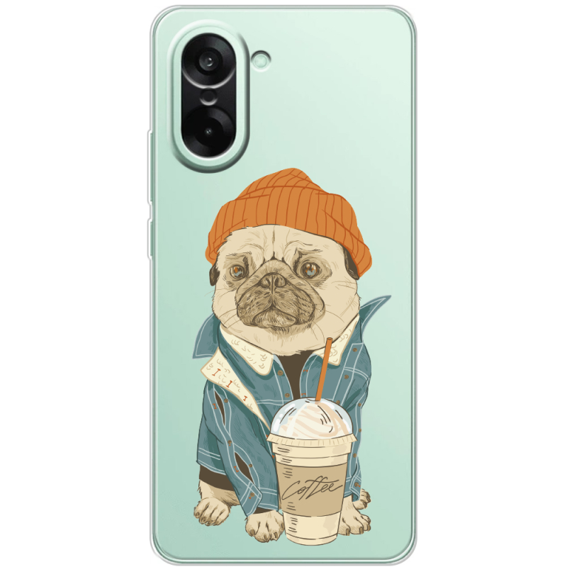 Прозорий чохол BoxFace OnePlus Nord CE5 Dog Coffeeman
