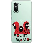 Прозорий чохол BoxFace OnePlus Nord CE5 siquid game люди в красном