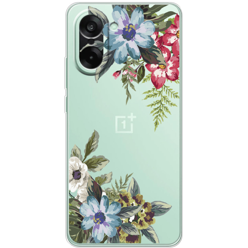 Прозорий чохол BoxFace OnePlus Nord CE5 Floral