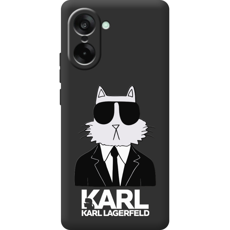 Чорний чохол BoxFace OnePlus Nord CE5 Cat in Black