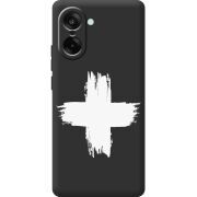Чорний чохол BoxFace OnePlus Nord CE5 Білий хрест ЗСУ