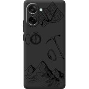 Чорний чохол BoxFace OnePlus Nord CE5 Mountains