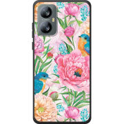 Чохол BoxFace Blackview A52 Birds in Flowers