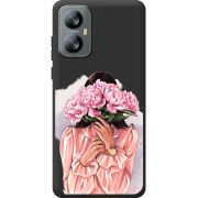 Прозорий чохол BoxFace Blackview A52 Девушка с Пионами