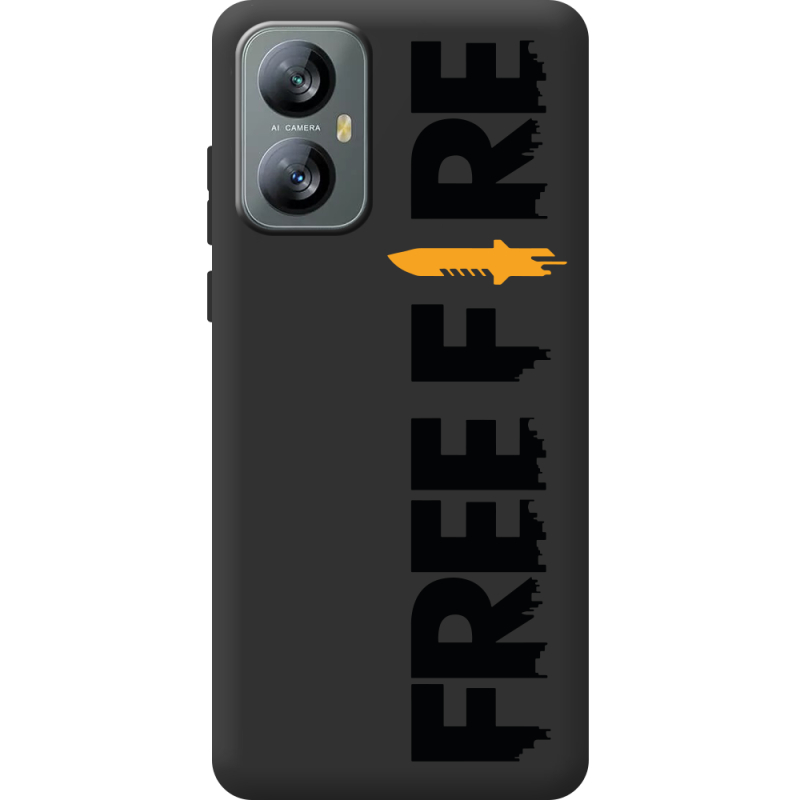 Прозорий чохол BoxFace Blackview A52 Free Fire Black Logo