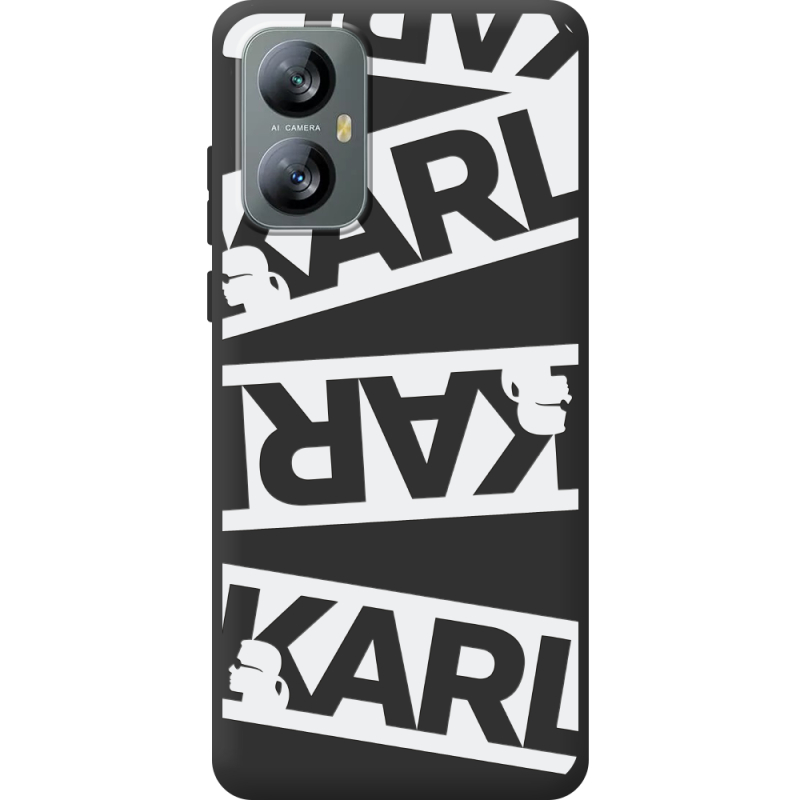 Чорний чохол BoxFace Blackview A52 White Karl