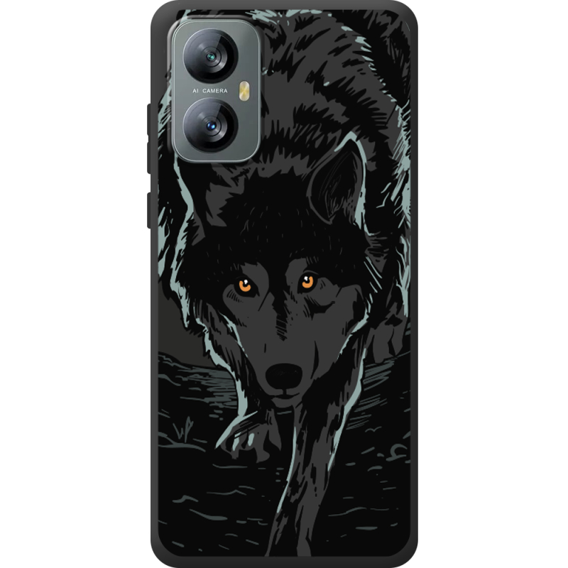 Чорний чохол BoxFace Blackview A52 Wolf