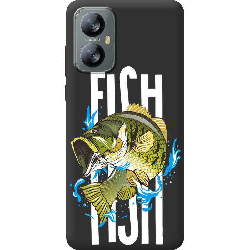 Чорний чохол BoxFace Blackview A52 Fish