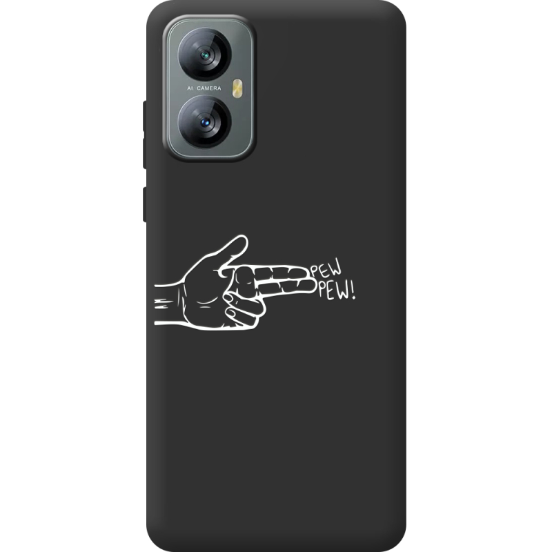 Чорний чохол BoxFace Blackview A52 Pew Pew