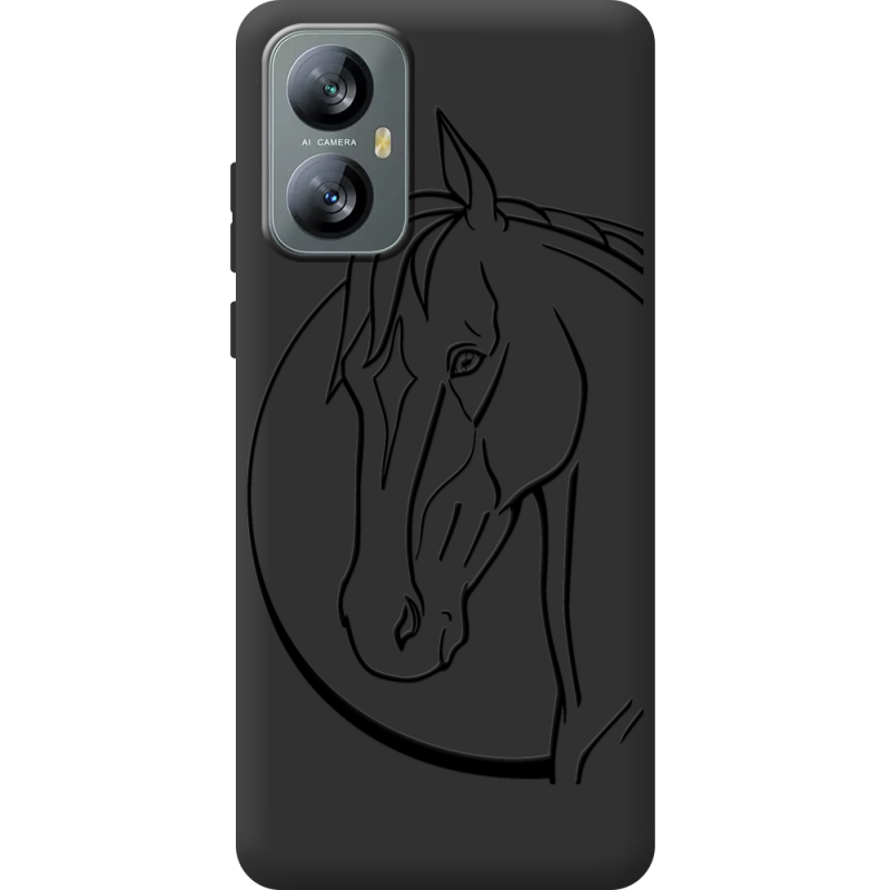 Чорний чохол BoxFace Blackview A52 Horse