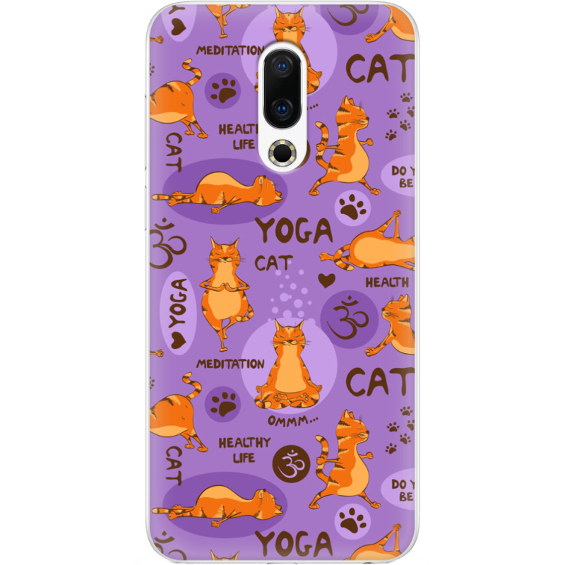 Чехол Uprint Meizu 16th Yoga Cat