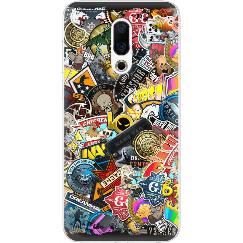 Чехол Uprint Meizu 16th CS:Go Stickerbombing