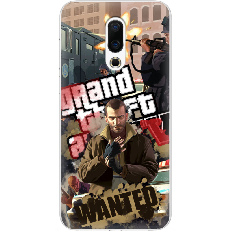 Чехол Uprint Meizu 16th GTA 4