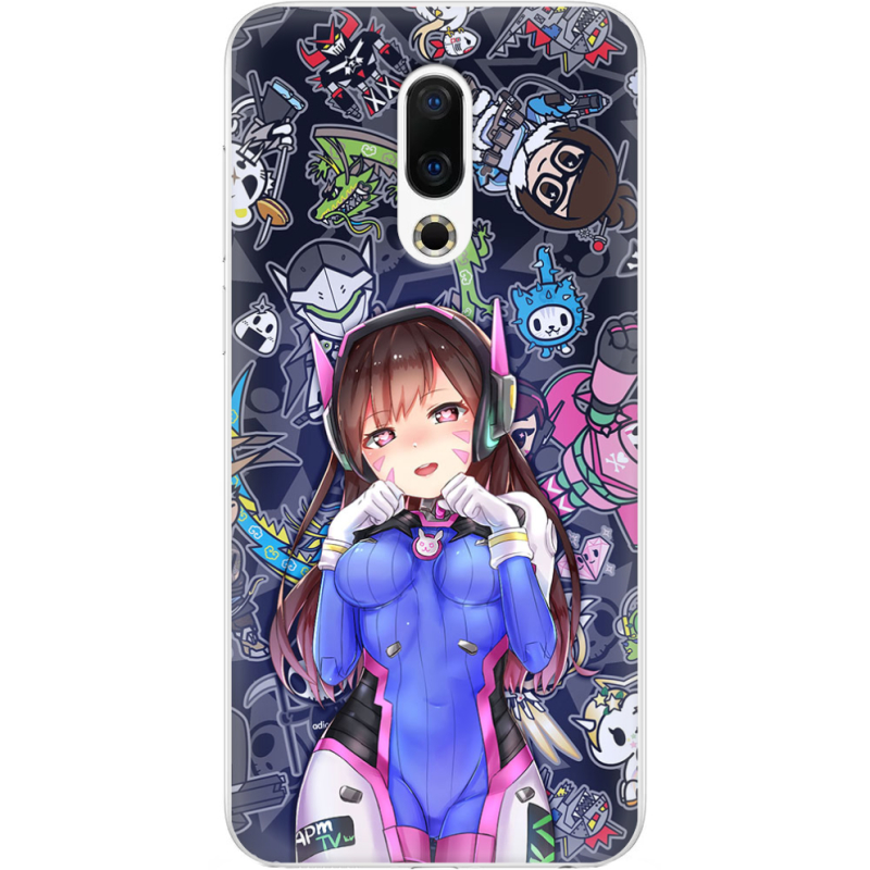 Чехол Uprint Meizu 16th Overwatch D.VA