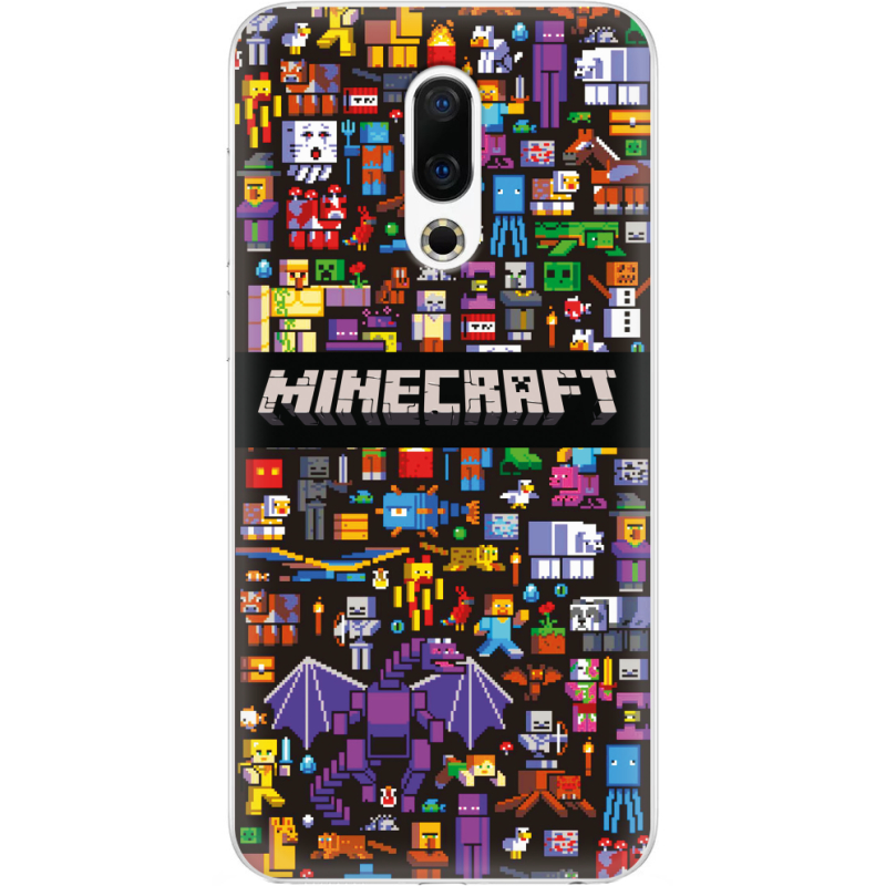 Чехол Uprint Meizu 16th Minecraft Mobbery