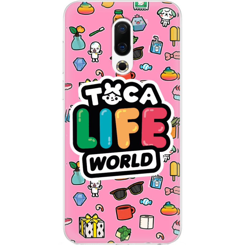 Чехол Uprint Meizu 16th Toca Boca Life World