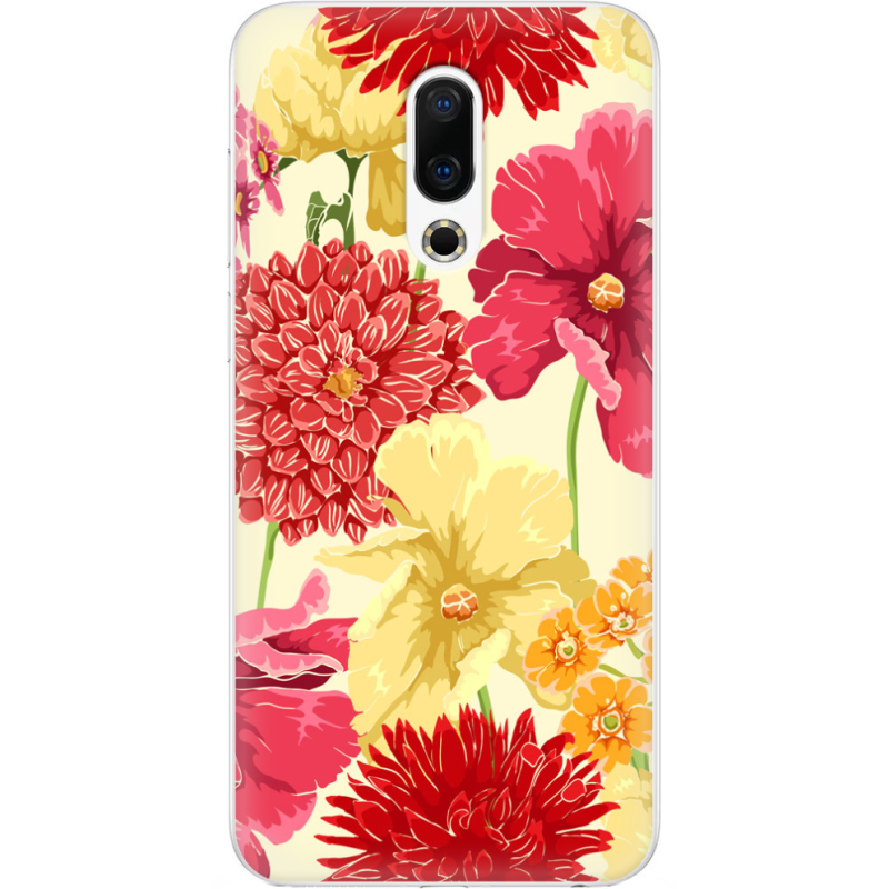 Чехол Uprint Meizu 16th Flower Bed