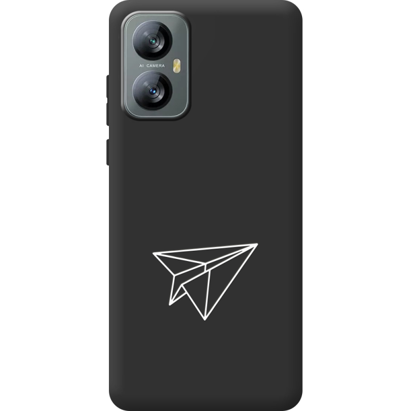 Чорний чохол BoxFace Blackview A52 Pro Paper Plane