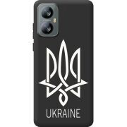 Чорний чохол BoxFace Blackview A52 Pro Тризуб монограмма ukraine