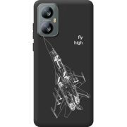 Чорний чохол BoxFace Blackview A52 Pro Військовий літак