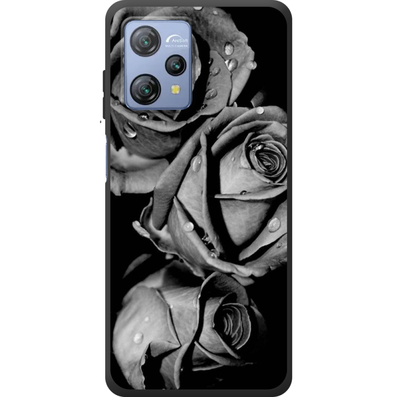 Чохол BoxFace Blackview A53 Black and White Roses