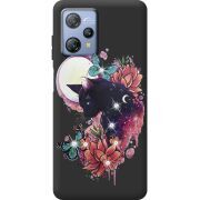 Чохол зі стразами Blackview A53 Cat in Flowers