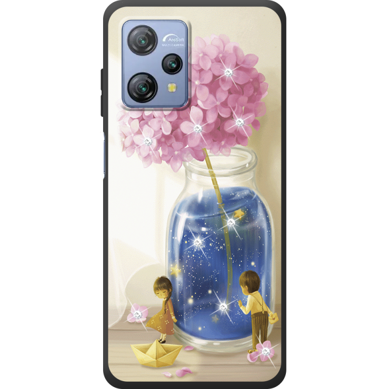 Чохол зі стразами Blackview A53 Little Boy and Girl