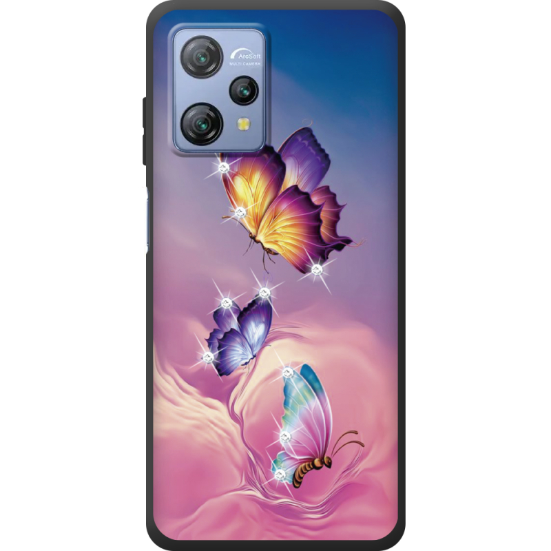 Чохол зі стразами Blackview A53 Butterflies