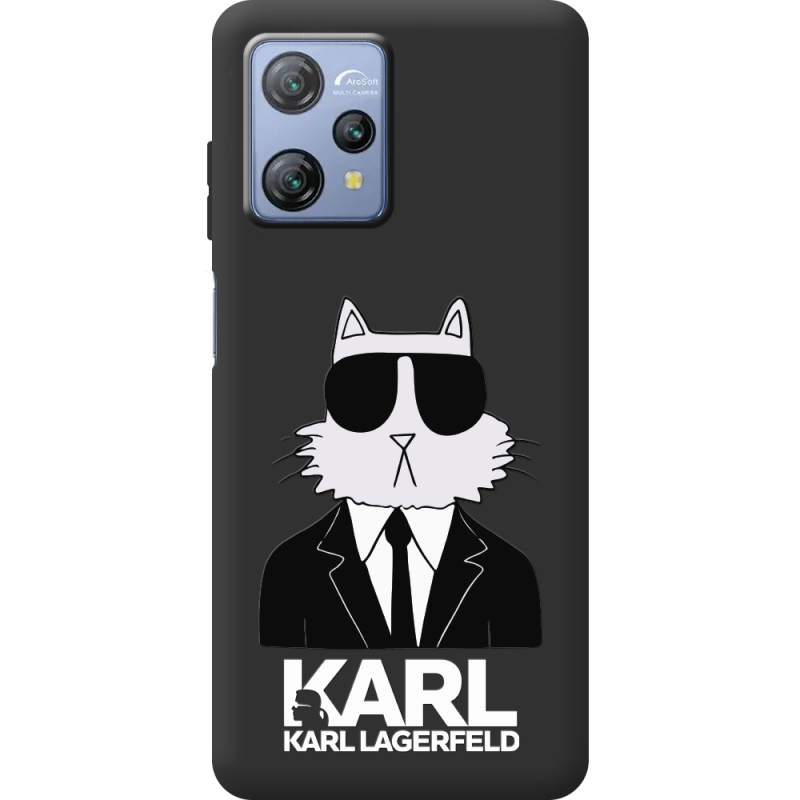 Чорний чохол BoxFace Blackview A53 Cat in Black