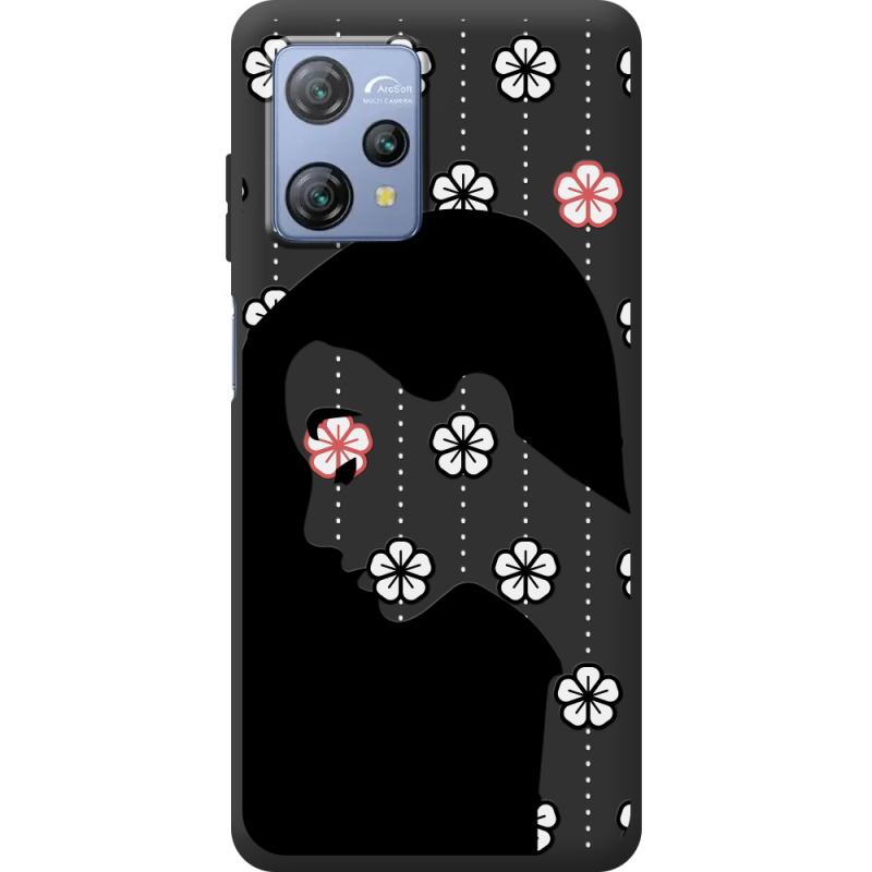Чорний чохол BoxFace Blackview A53 Flower Hair