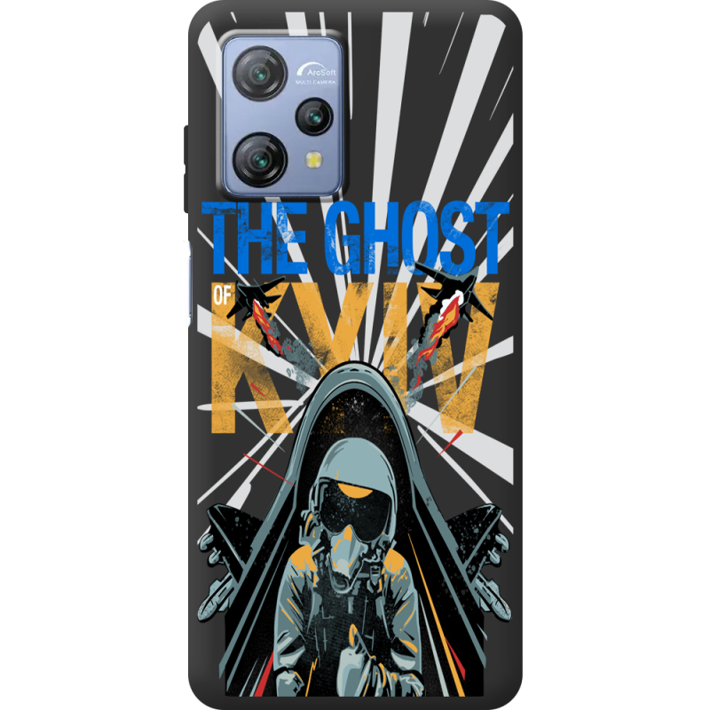 Чорний чохол BoxFace Blackview A53 Привид Києва в дії